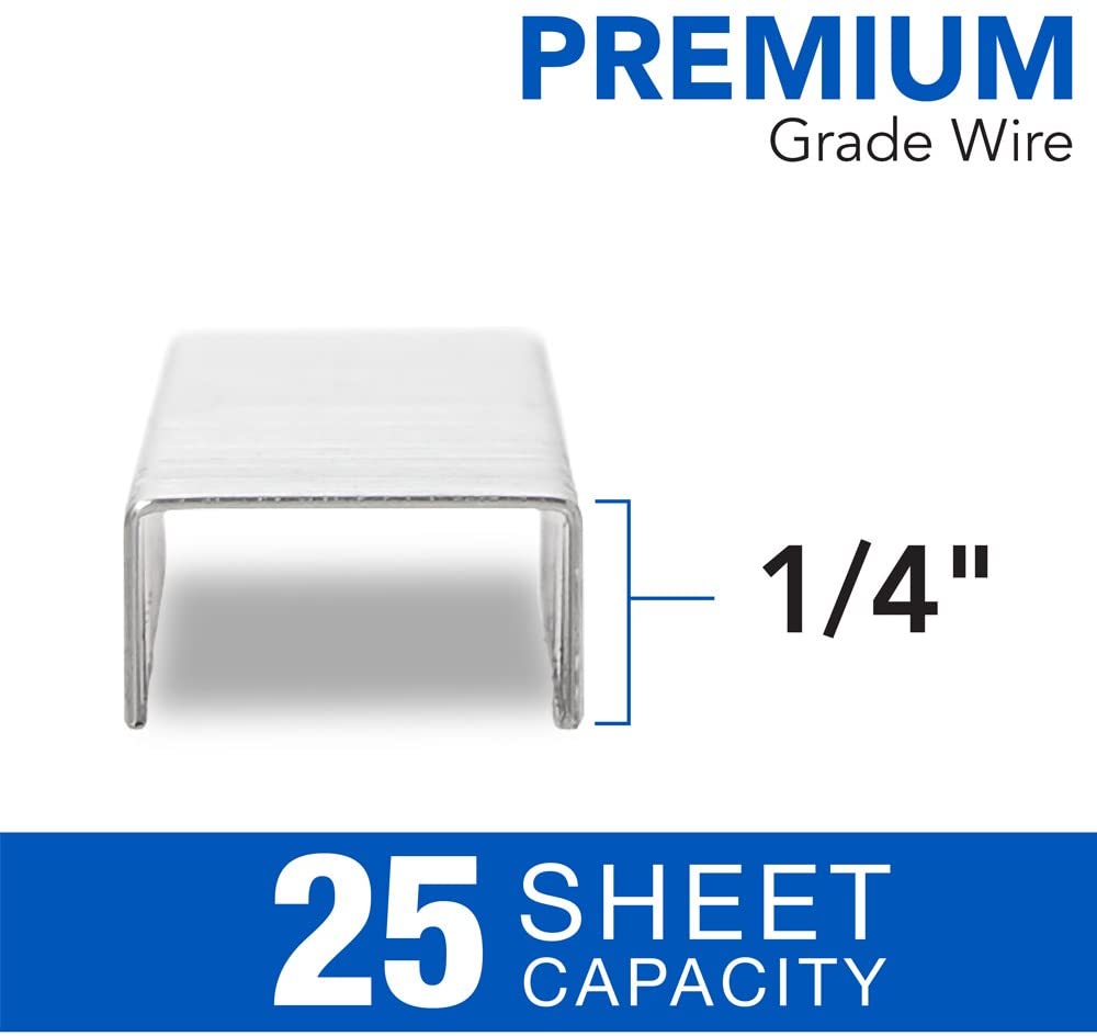 S.F. 4 Premium Staples Swingline, 0.25" Leg, 0.5" Crown, Steel, 210/Strip, 5,000/Box