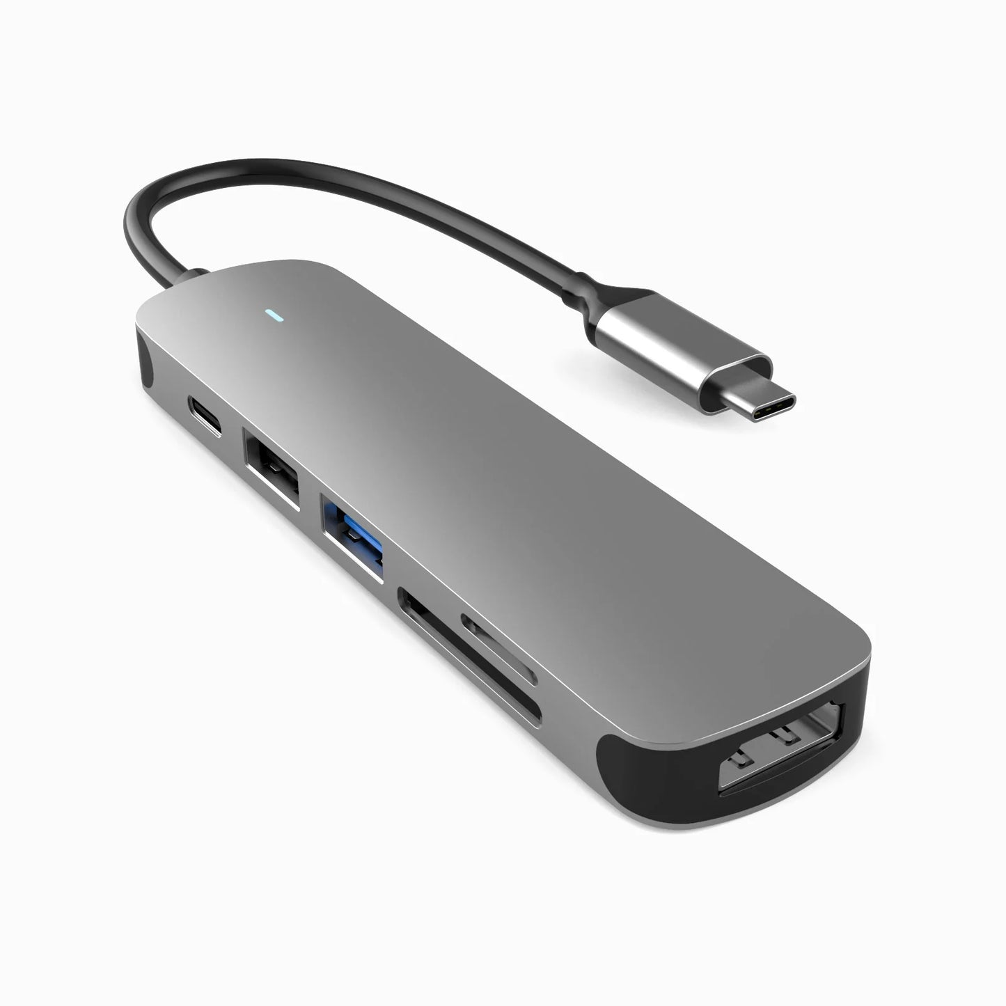 6 in 1 Multifunction type C Hub USB C to HDTV 4K Multi Ports Macbook PD 87W Power Charging
