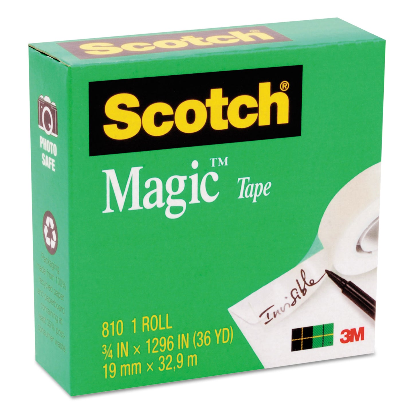 Magic Tape Refill, 1" Core, 0.75" x 83.33 ft, Clear, Offices, Homes and Schools