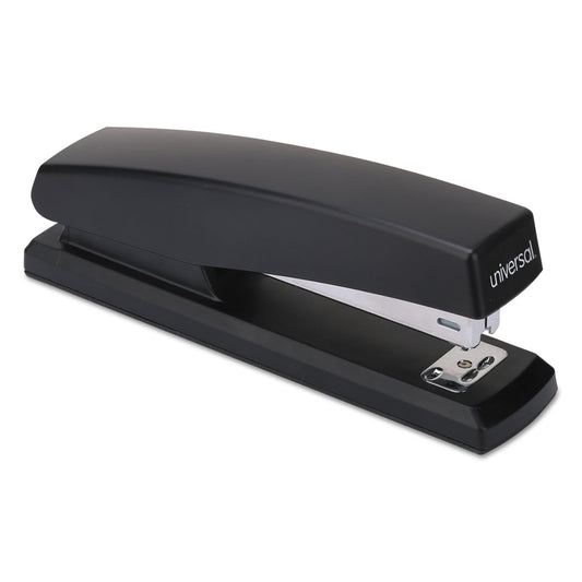 Universal Economy Full Strip Stapler, 12-Sheet Capacity, Black