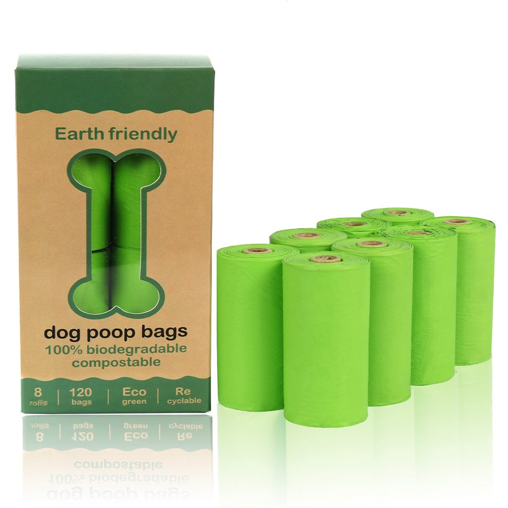 NiftyPlaza Dog Poop Bags, 8 Roll 120 Bags Extra Thick and Strong Poop Bags Leak-proof, 15 Doggy Bags Per Roll, Each Dog Poop Bag Measures 9 x 13 Inches