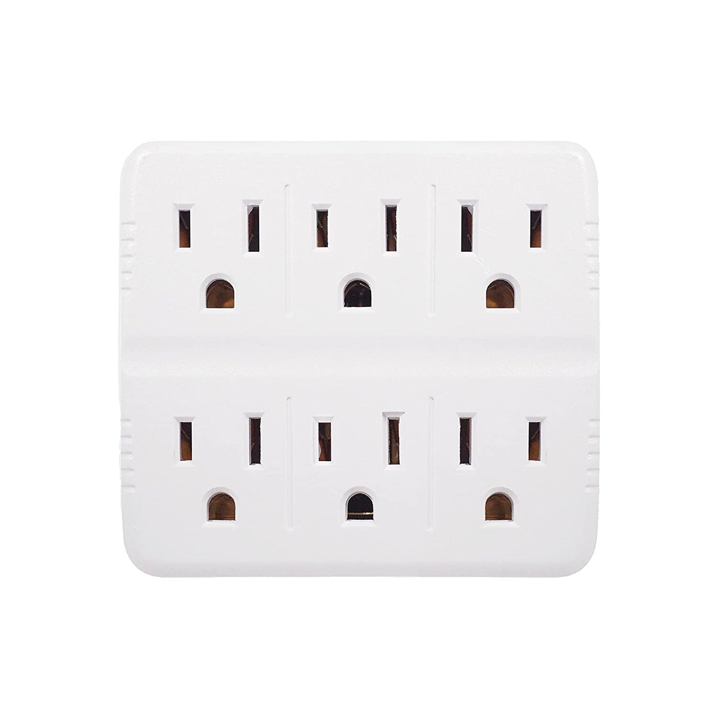 6 Outlet Wall Tap Adapter Multi Plug AC Power Splitter Electrical Socket US Outlet